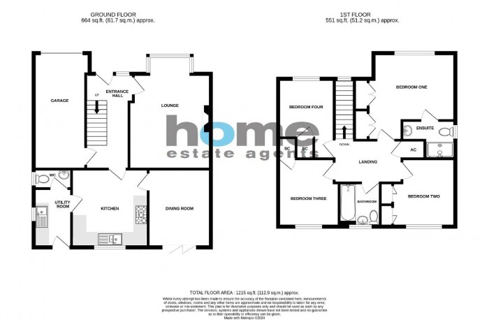 Floorplan for Francis Groves Close, Bedford