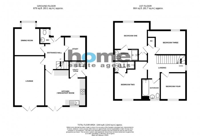 Floorplan for Lady Mayor Drive, Bedford