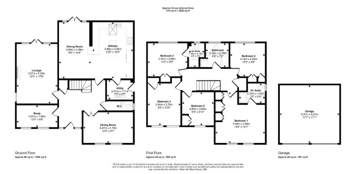 Floorplan for Bayham Close, Elstow