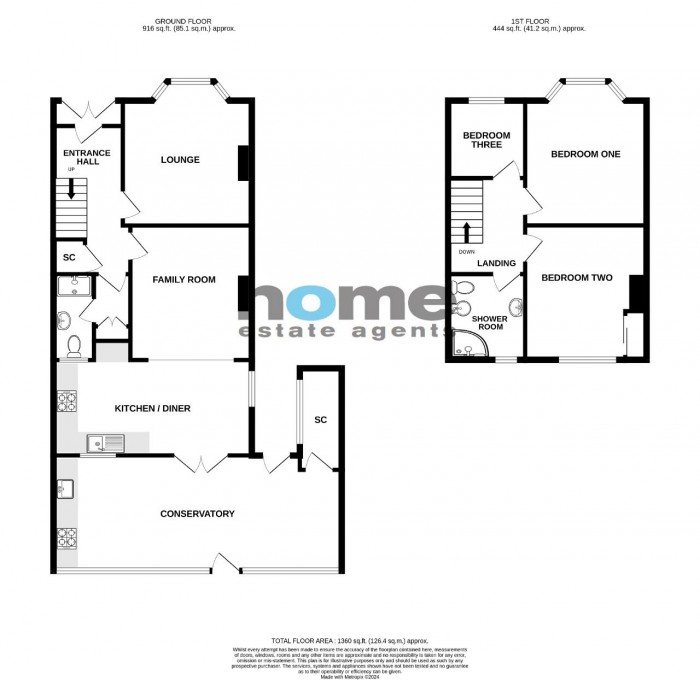 Floorplan for Harrowden Road, Bedford