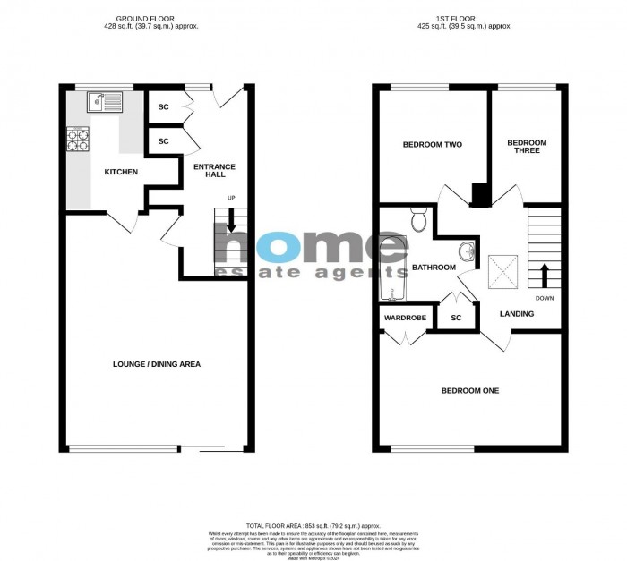 Floorplan for Ballinghall Close, Bedford