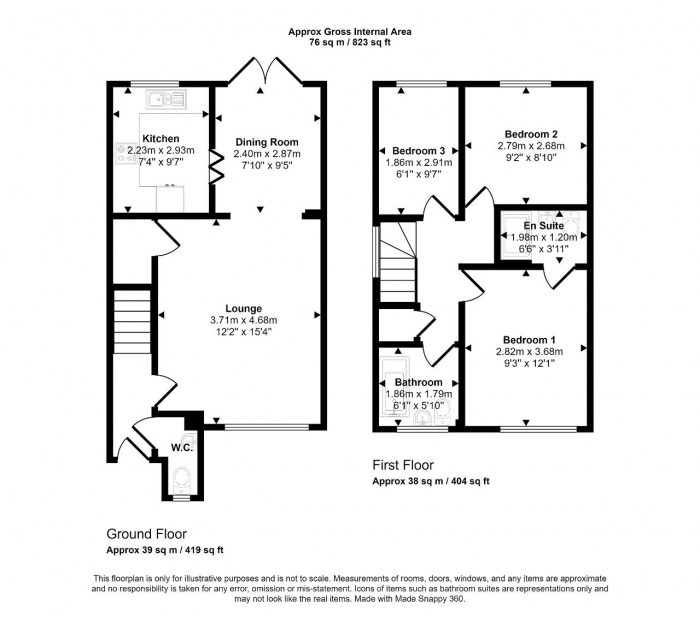 Floorplan for Kempston, Bedford