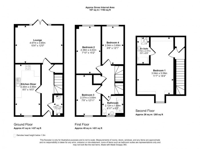 Floorplan for New Cardington, Bedford