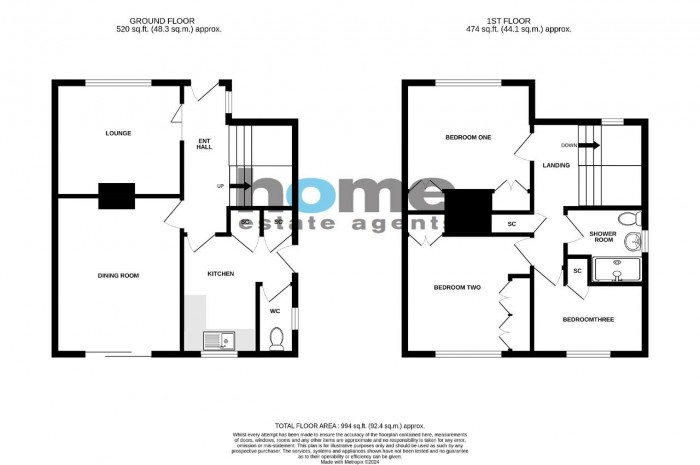 Floorplan for Carlisle Road, Bedford