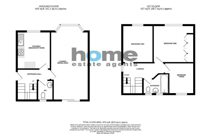 Floorplan for Gifford Road, Bedford