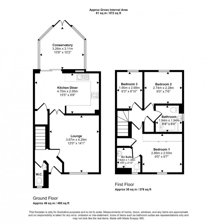 Floorplan for Torre Abbey, Bedford