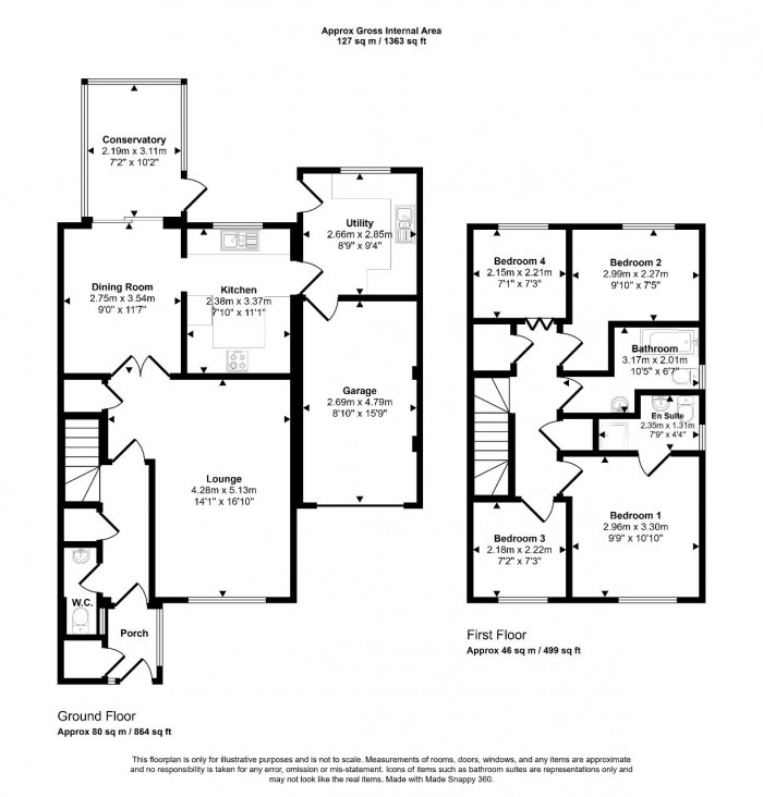 Floorplan for Donnelly Drive, Bedford