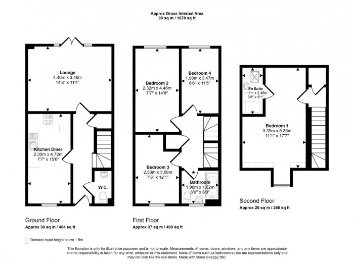 Floorplan for Colemore Grange, New Cardington