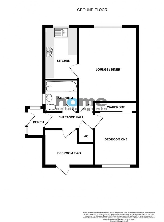 Floorplan for Tinsley Close, Clapham