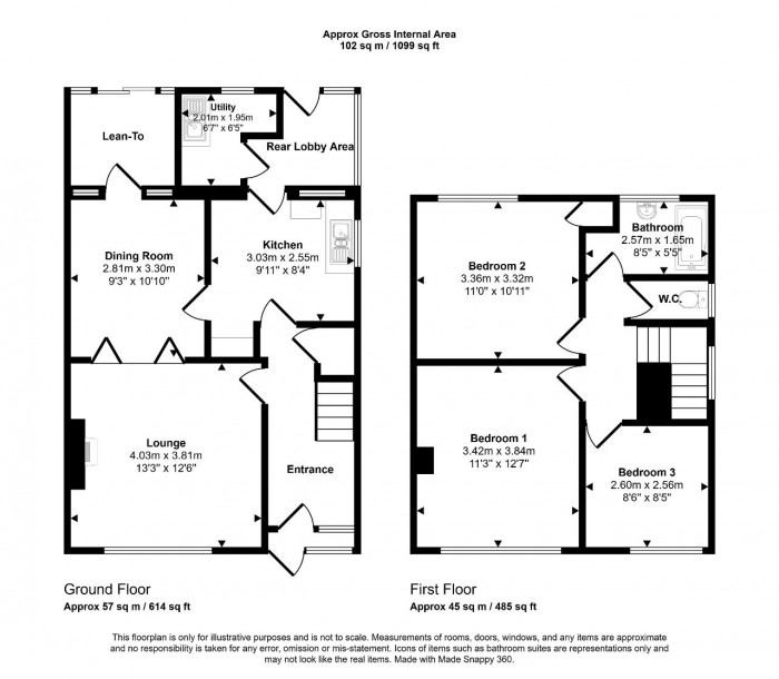 Floorplan for Brickhill, Bedford