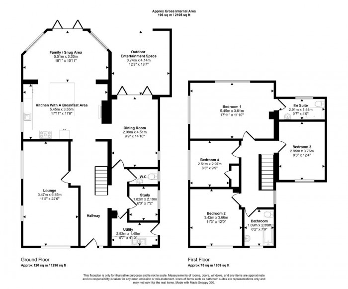 Floorplan for Kimbolton Road, Bedford